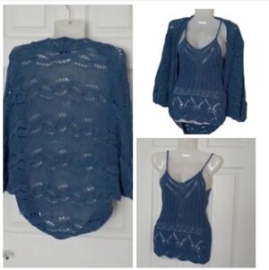 💙🏍KNITTED top and cardigan